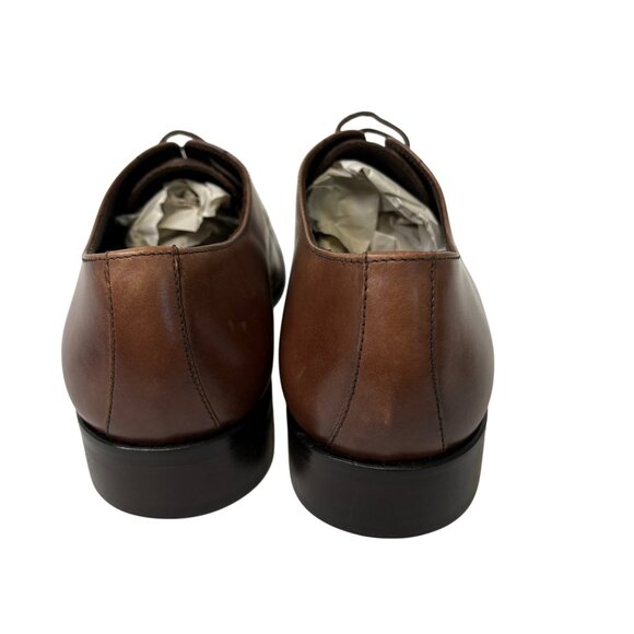 NWOT Bruno Magli Nevil BM600617 Brown Leather Cap Toe Oxfords Shoes Size 11.5 - Picture 3 of 12